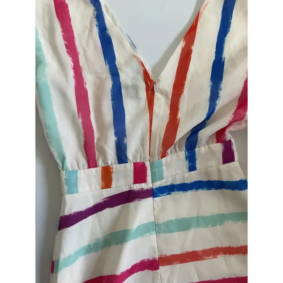 Aura Striped High To low Flowy Dress size Small - Picture 8 of 9
